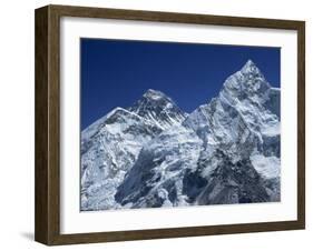 Snow-Capped Peak of Mount Everest, Seen from Kala Pattar, Himalaya Mountains, Nepal-Alison Wright-Framed Photographic Print