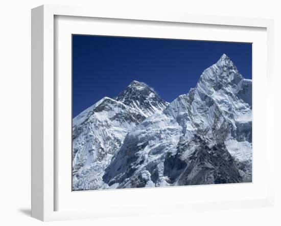 Snow-Capped Peak of Mount Everest, Seen from Kala Pattar, Himalaya Mountains, Nepal-Alison Wright-Framed Photographic Print