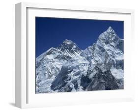 Snow-Capped Peak of Mount Everest, Seen from Kala Pattar, Himalaya Mountains, Nepal-Alison Wright-Framed Photographic Print