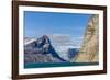 Snow-Capped Peaks and Glaciers in Icy Arm, Baffin Island, Nunavut, Canada, North America-Michael Nolan-Framed Photographic Print