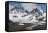 Snow-Capped Peaks Surround St. Andrews Bay, South Georgia, Polar Regions-Michael Nolan-Framed Stretched Canvas