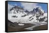 Snow-Capped Peaks Surround St. Andrews Bay, South Georgia, Polar Regions-Michael Nolan-Framed Stretched Canvas