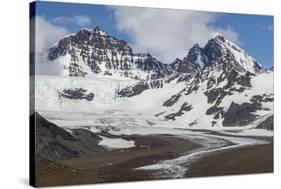 Snow-Capped Peaks Surround St. Andrews Bay, South Georgia, Polar Regions-Michael Nolan-Stretched Canvas