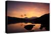 Snow-Capped Snowdon Mountain Range Viewed at Sunset over Llynnau Mymbyr-Ian Egner-Stretched Canvas