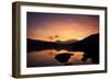 Snow-Capped Snowdon Mountain Range Viewed at Sunset over Llynnau Mymbyr-Ian Egner-Framed Photographic Print