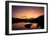 Snow-Capped Snowdon Mountain Range Viewed at Sunset over Llynnau Mymbyr-Ian Egner-Framed Photographic Print