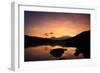 Snow-Capped Snowdon Mountain Range Viewed at Sunset over Llynnau Mymbyr-Ian Egner-Framed Photographic Print