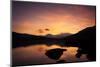 Snow-Capped Snowdon Mountain Range Viewed at Sunset over Llynnau Mymbyr-Ian Egner-Mounted Photographic Print
