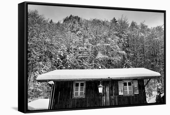 Snow Chalet-Craig Howarth-Framed Stretched Canvas