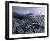 Snow Coats the Boreal Forest on Mt. Lafayette, White Mountains, New Hampshire, USA-Jerry & Marcy Monkman-Framed Photographic Print