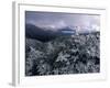 Snow Coats the Boreal Forest on Mt. Lafayette, White Mountains, New Hampshire, USA-Jerry & Marcy Monkman-Framed Photographic Print