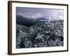 Snow Coats the Boreal Forest on Mt. Lafayette, White Mountains, New Hampshire, USA-Jerry & Marcy Monkman-Framed Photographic Print