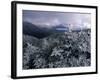 Snow Coats the Boreal Forest on Mt. Lafayette, White Mountains, New Hampshire, USA-Jerry & Marcy Monkman-Framed Photographic Print