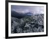 Snow Coats the Boreal Forest on Mt. Lafayette, White Mountains, New Hampshire, USA-Jerry & Marcy Monkman-Framed Photographic Print