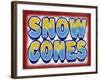 Snow Cones Distressed-Retroplanet-Framed Giclee Print