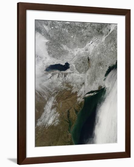 Snow Cover across the Northeastern United States-null-Framed Photographic Print
