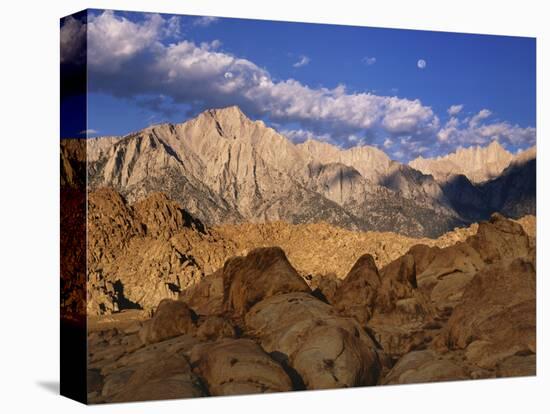 Snow-Covered Alabama Hills, California, USA-Dennis Flaherty-Stretched Canvas