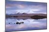 Snow Covered Black Mount Reflected in a Lochan, Rannoch Moor, Highland, Scotland. Winter (November)-Adam Burton-Mounted Photographic Print