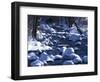 Snow covered boulders along the Hughes River, Shenandoah National Park, Virginia, USA-Charles Gurche-Framed Photographic Print