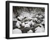 Snow-Covered Boulders and Flowing Creek, Glacier Creek, Rocky Mountain National Park, Colorado, USA-James Hager-Framed Photographic Print