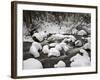 Snow-Covered Boulders and Flowing Creek, Glacier Creek, Rocky Mountain National Park, Colorado, USA-James Hager-Framed Photographic Print