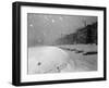 Snow Covered Cars and Snow Falling-null-Framed Photographic Print