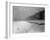 Snow Covered Cars and Snow Falling-null-Framed Photographic Print