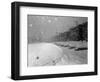 Snow Covered Cars and Snow Falling-null-Framed Photographic Print