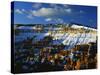 Snow Covered Cliffs and Hoodoos, Bryce Canyon National Park, Colorado Plateau, Utah, USA-Scott T. Smith-Stretched Canvas