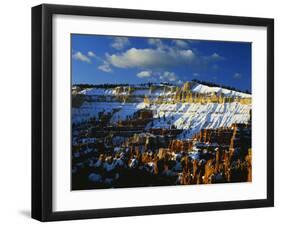 Snow Covered Cliffs and Hoodoos, Bryce Canyon National Park, Colorado Plateau, Utah, USA-Scott T. Smith-Framed Photographic Print