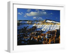 Snow Covered Cliffs and Hoodoos, Bryce Canyon National Park, Colorado Plateau, Utah, USA-Scott T. Smith-Framed Photographic Print