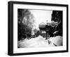 Snow Covered Exterior of Grand Opera House at Elm Place and Fulton St. During Blizzard of 1888-Wallace G^ Levison-Framed Photographic Print