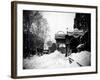 Snow Covered Exterior of Grand Opera House at Elm Place and Fulton St. During Blizzard of 1888-Wallace G^ Levison-Framed Photographic Print