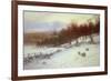 Snow Covered Fields with Sheep-Joseph Farquharson-Framed Giclee Print