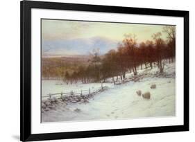 Snow Covered Fields with Sheep-Joseph Farquharson-Framed Giclee Print