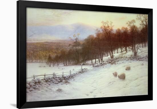 Snow Covered Fields with Sheep-Joseph Farquharson-Framed Giclee Print