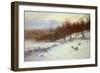 Snow Covered Fields with Sheep-Joseph Farquharson-Framed Giclee Print