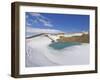 Snow Covered Frozen Viti (Hell) Crater Near Krafla Power Plant, Iceland, Polar Regions-Neale Clarke-Framed Photographic Print