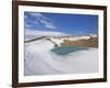 Snow Covered Frozen Viti (Hell) Crater Near Krafla Power Plant, Iceland, Polar Regions-Neale Clarke-Framed Photographic Print