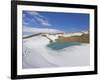 Snow Covered Frozen Viti (Hell) Crater Near Krafla Power Plant, Iceland, Polar Regions-Neale Clarke-Framed Photographic Print