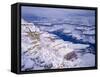 Snow Covered Grand Canyon, South Rim, Grand Canyon NP, Arizona-Greg Probst-Framed Stretched Canvas