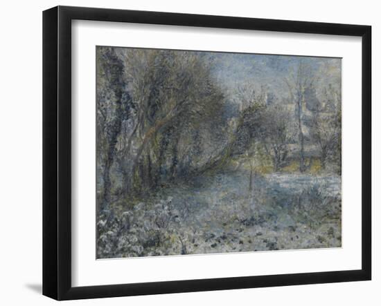 Snow-Covered Landscape, 1870-1875-Pierre-Auguste Renoir-Framed Giclee Print