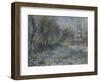 Snow-Covered Landscape, 1870-1875-Pierre-Auguste Renoir-Framed Giclee Print