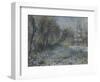 Snow-Covered Landscape, 1870-1875-Pierre-Auguste Renoir-Framed Giclee Print