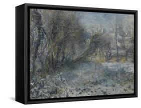 Snow-Covered Landscape, 1870-1875-Pierre-Auguste Renoir-Framed Stretched Canvas