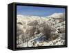 Snow Covered Landscape on Mount Hermon, Israel, Middle East-Simanor Eitan-Framed Stretched Canvas