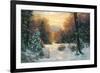 Snow Covered Morning-Egidio Antonaccio-Framed Premium Giclee Print
