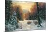 Snow Covered Morning-Egidio Antonaccio-Mounted Premium Giclee Print