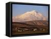 Snow Covered Mount Ararat, 5165M, Armenia, Anatolia, Turkey Minor, Eurasia-Woolfitt Adam-Framed Stretched Canvas