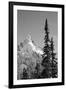 Snow-Covered Mountain, Cascade Range, Mt Rainier National Park, Washington, USA-Paul Souders-Framed Photographic Print